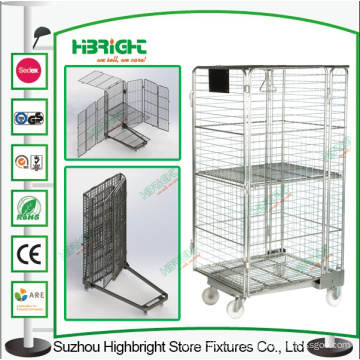 Supermarket Roll Container Cage Warehouse Storage Cage